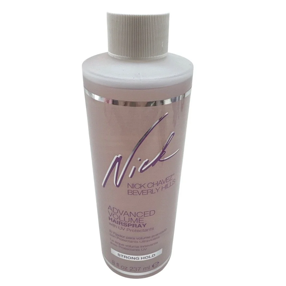 Nick Chavez Beverly Hills Advanced Volume Hairspray UV Protectants 8 oz‎ NEW